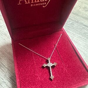 Silver Cross Pendant Necklace